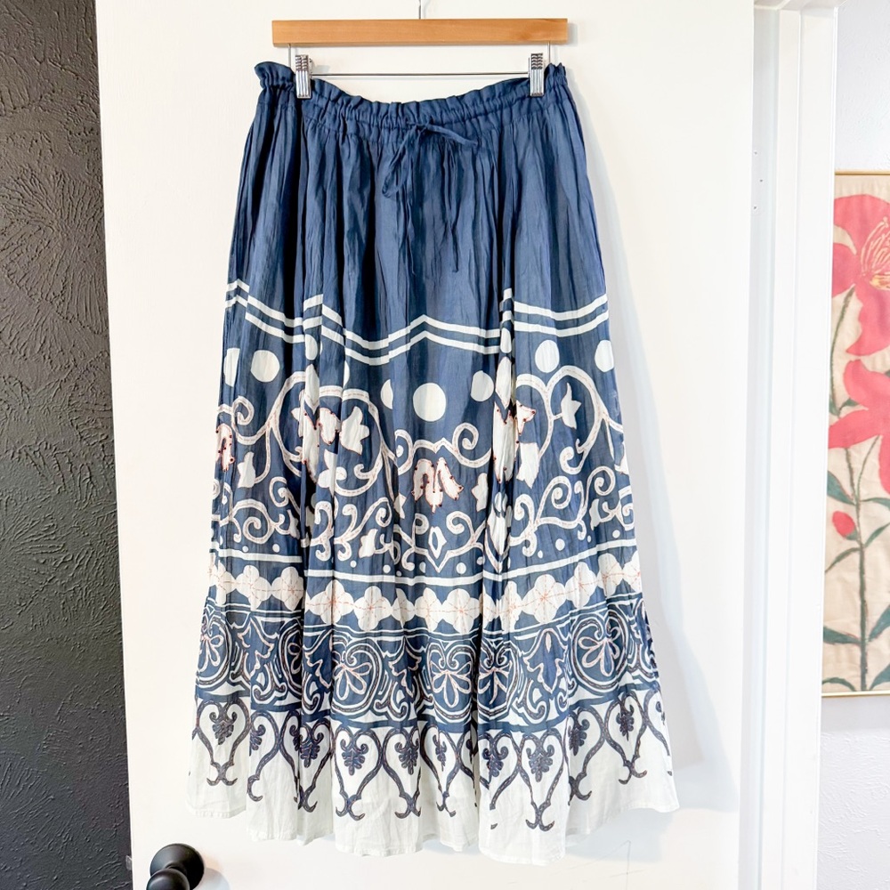 Polo Ralph Lauren Print Beaded Voile A-Line Skirt Spring Cruise Print 10 NWT - Picture 3 of 12